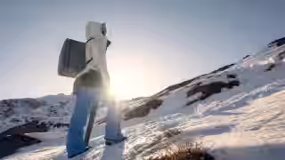 solo trek with warm clothes