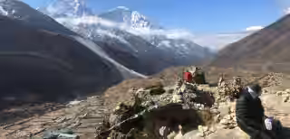 High-altitude trekking near Everest Base Camp High-altitude trekking near Everest Base Camp