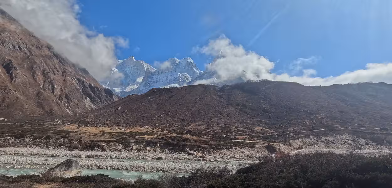 Kanchenjunga Himalayas under clear sky