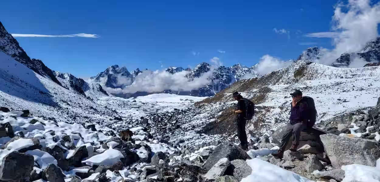 Safe trekking through snowy Nepal trails