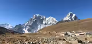 rocky terrain leading to Everest Base Camp
