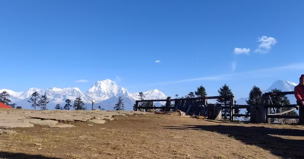 Dhaulagiri and Annapurna range from Mohare Danda