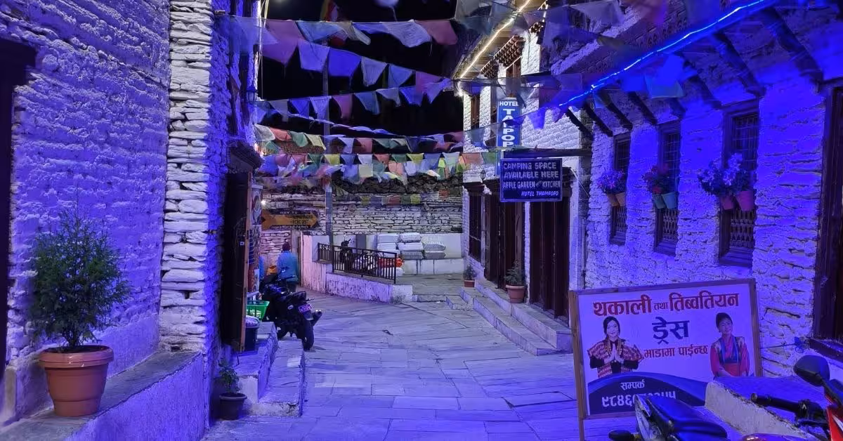 Local hotel and thkali restaurant in manang