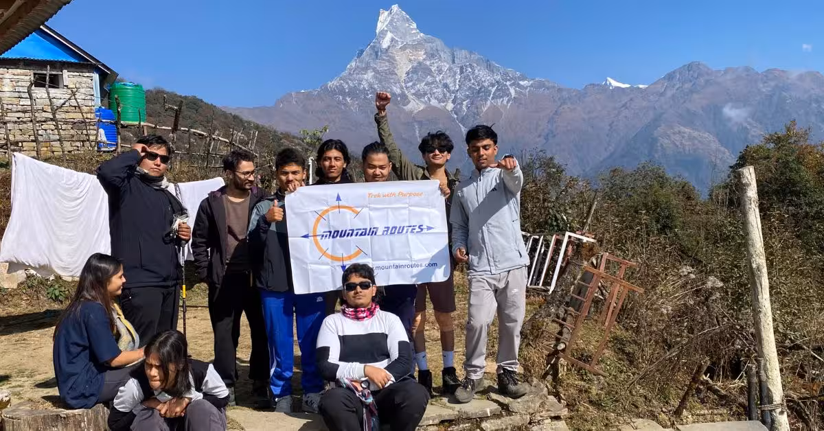 Trekkers Enjoying at Mardi Base Camp