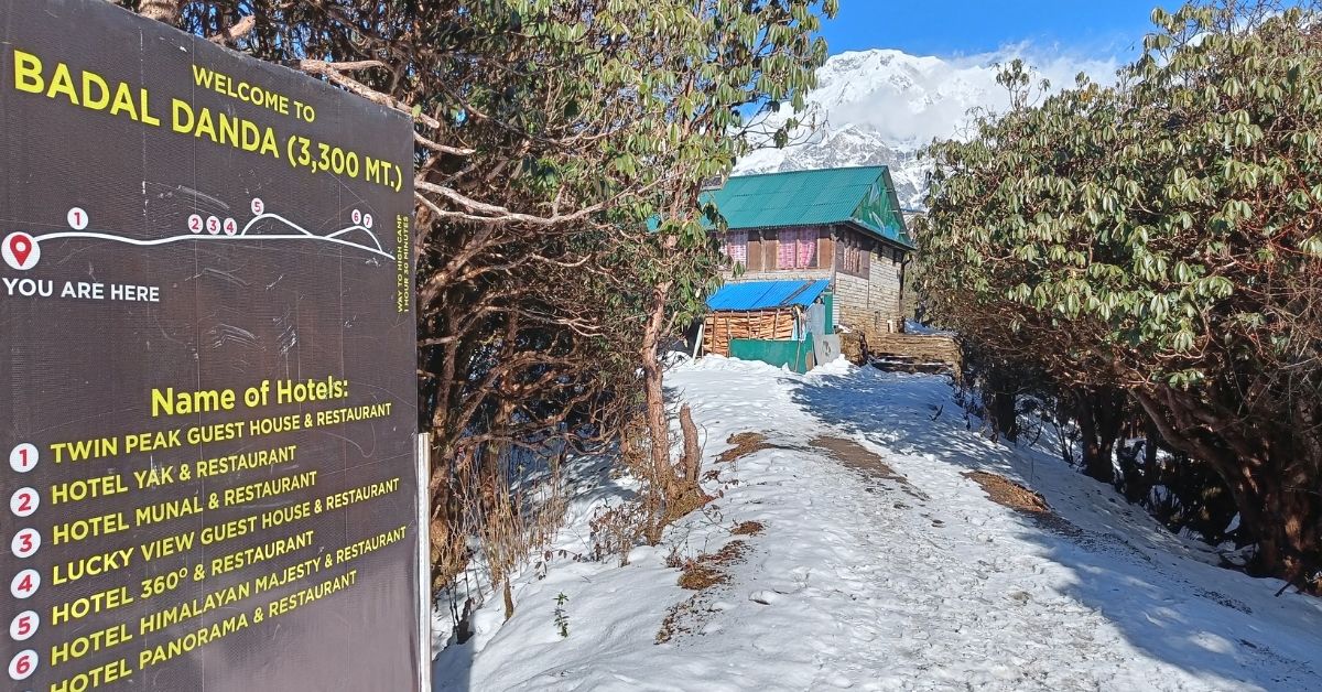 Day 2 destination Bandal Danda on Mardi 4-day Trek