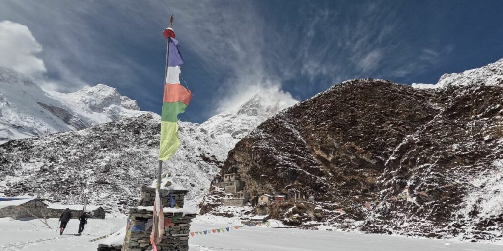 nearing the gateway to the manaslu circuit