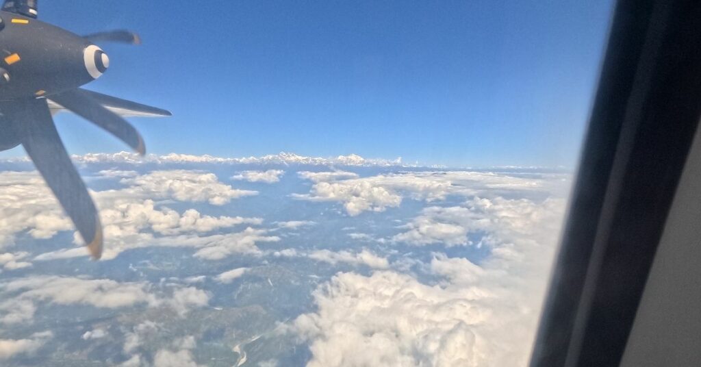 Aerial route to Bhadrapur for Kanchenjunga journey